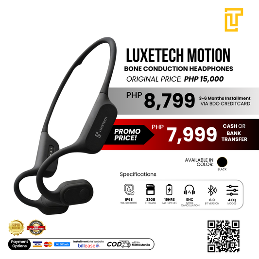 Luxetech Motion- Bone Conduction Headphones