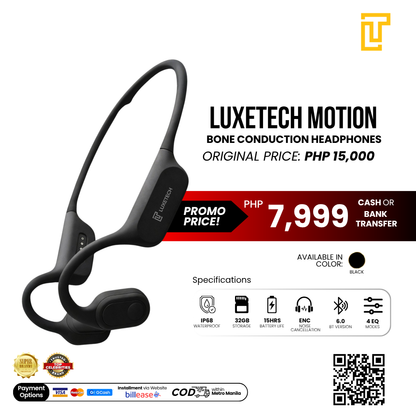 Luxetech Motion- Bone Conduction Headphones