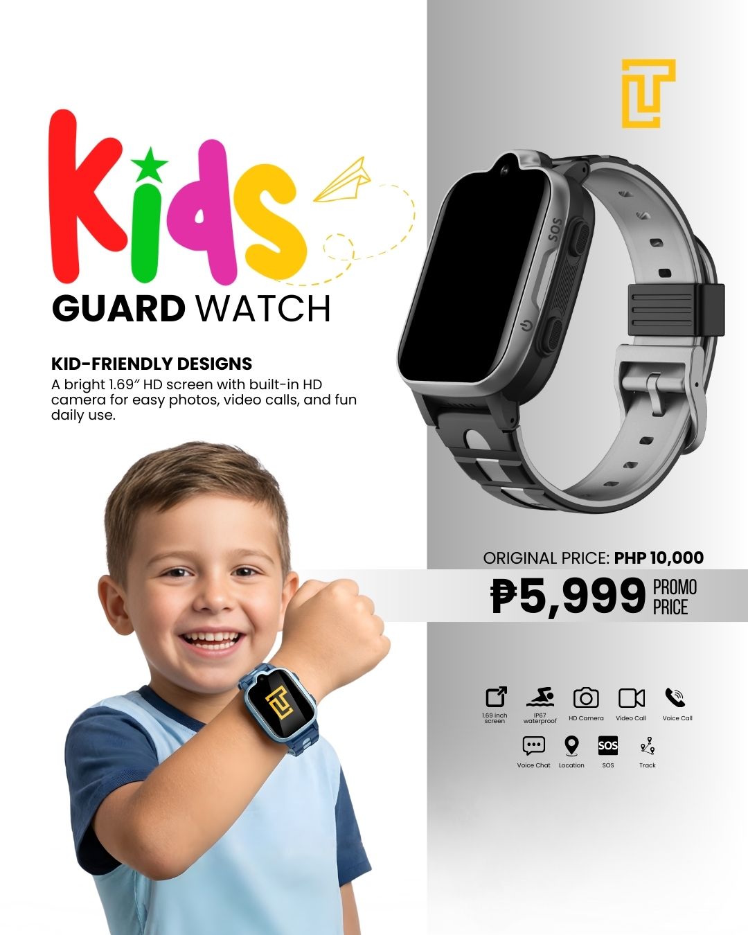 Luxetech Kids Smart Safety Watch