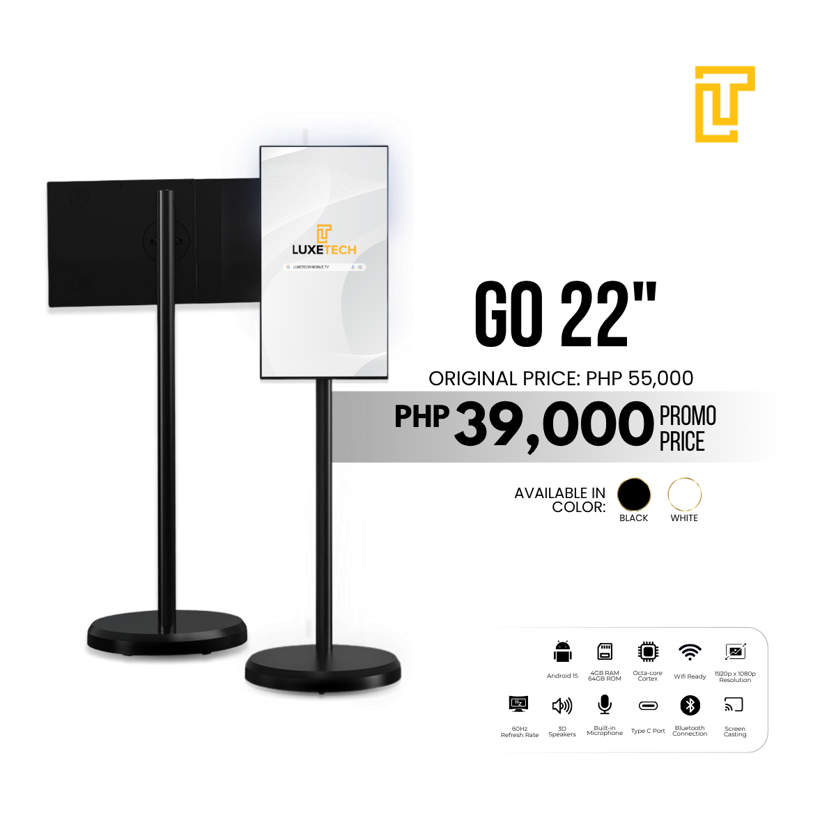 Luxetech GO 22"