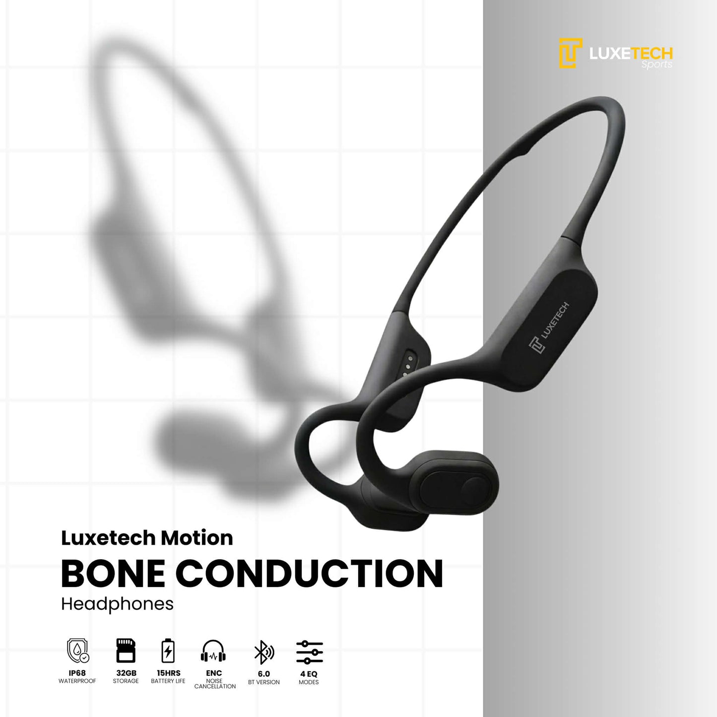 Luxetech Motion- Bone Conduction Headphones