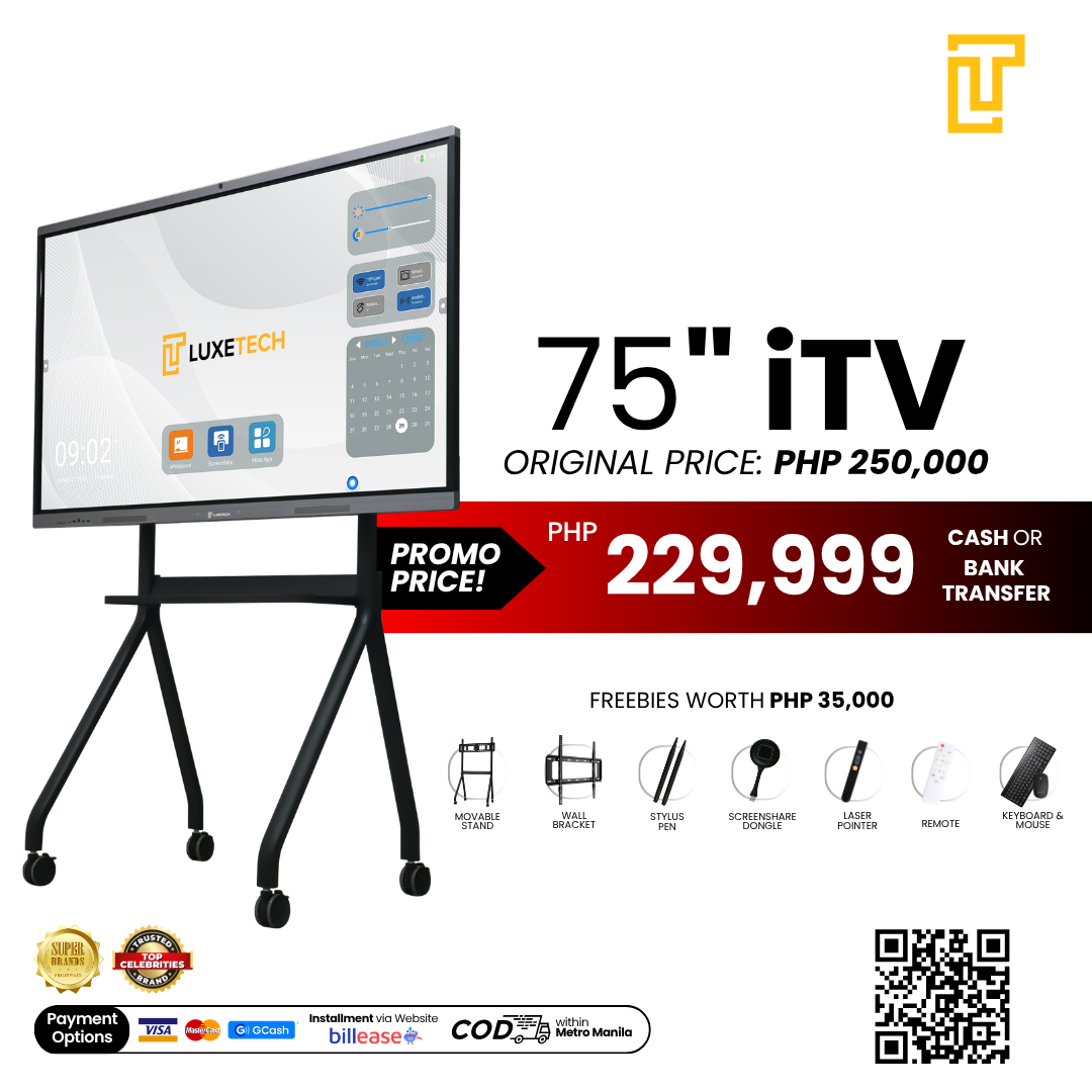 Luxetech iTV Smart Board - 55" 65" 75"