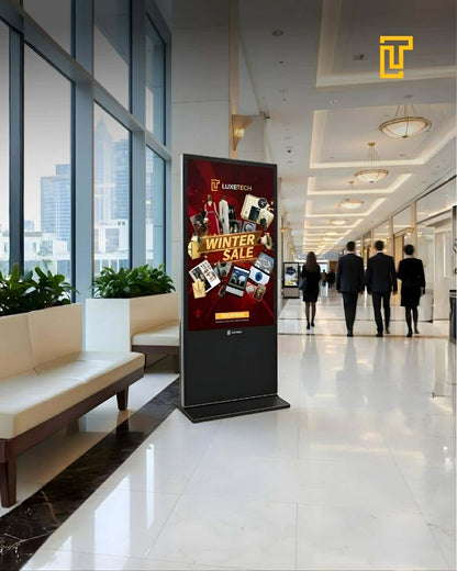 Luxetech Ad 43" and 55" - Digital Floor Stand Kiosk